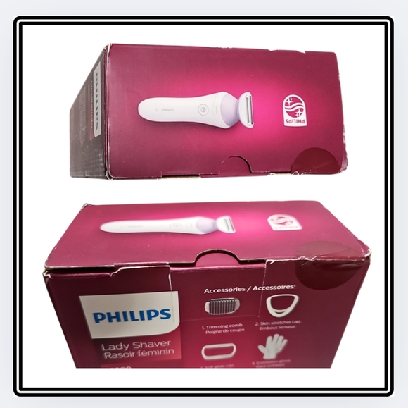 š„NIB / PHILIPS 6000 / LADIES WET & DRY SHAVER / 4 ACCESSORIES - Picture 5 of 10
